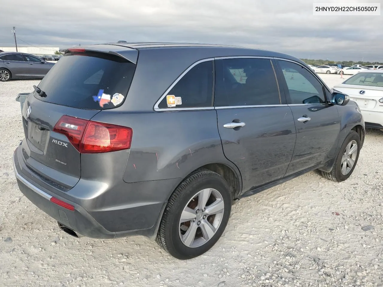 2012 Acura Mdx VIN: 2HNYD2H22CH505007 Lot: 71239084