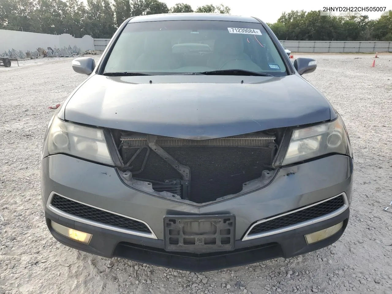 2012 Acura Mdx VIN: 2HNYD2H22CH505007 Lot: 71239084