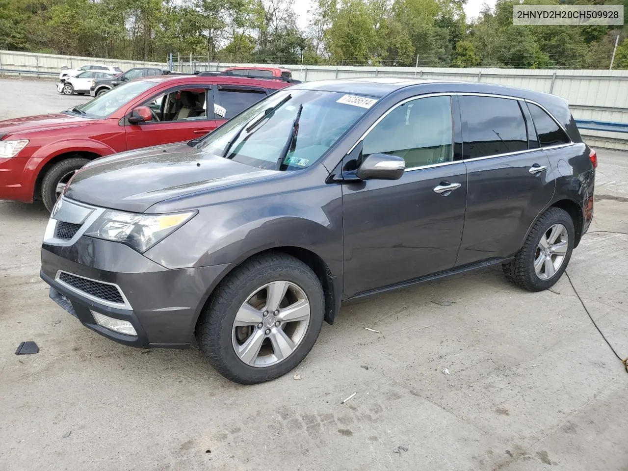 2012 Acura Mdx VIN: 2HNYD2H20CH509928 Lot: 71255514