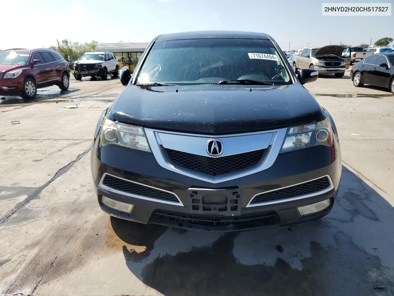 2012 Acura Mdx VIN: 2HNYD2H20CH517527 Lot: 71674494