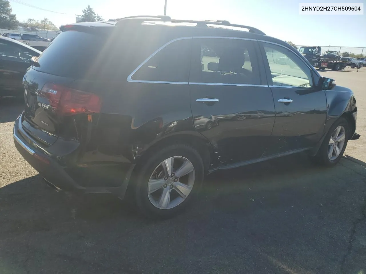 2012 Acura Mdx VIN: 2HNYD2H27CH509604 Lot: 71752334