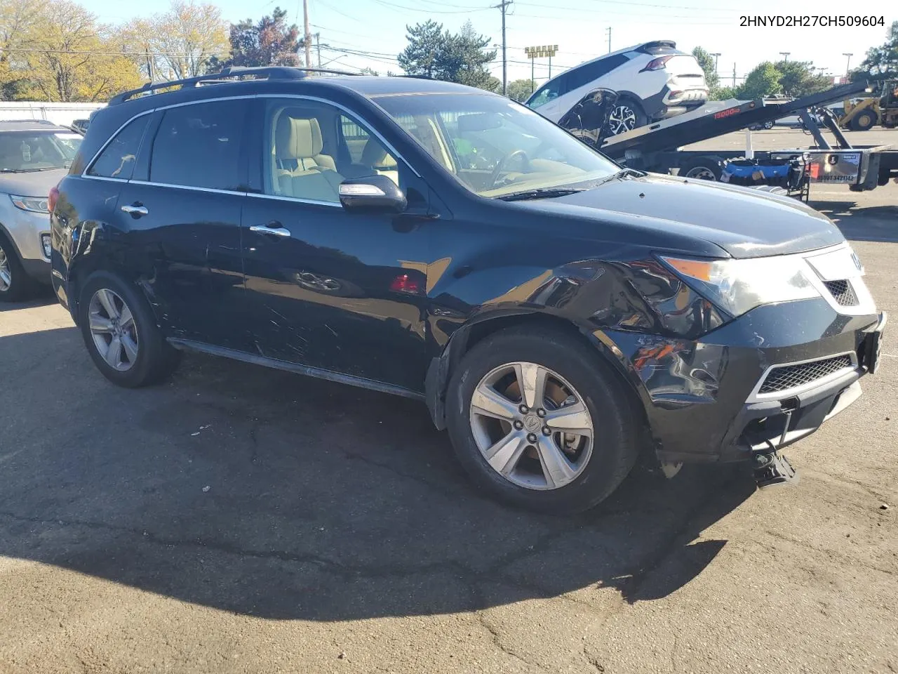 2012 Acura Mdx VIN: 2HNYD2H27CH509604 Lot: 71752334