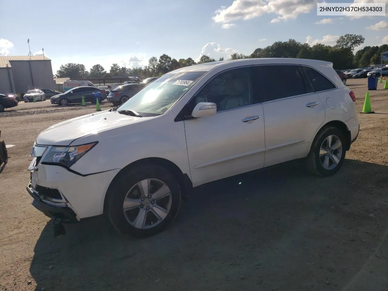 2012 Acura Mdx Technology VIN: 2HNYD2H37CH534303 Lot: 71765964