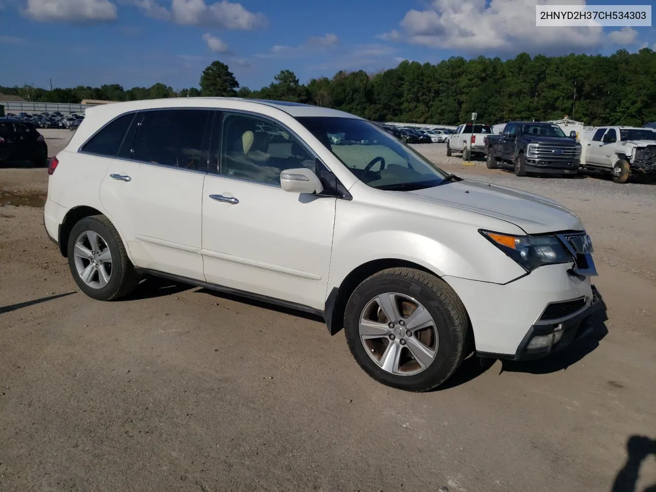 2012 Acura Mdx Technology VIN: 2HNYD2H37CH534303 Lot: 71765964