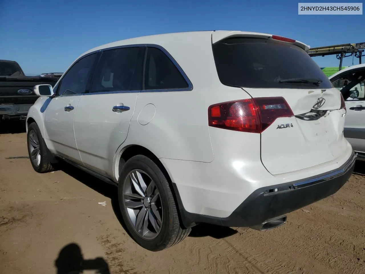 2012 Acura Mdx Technology VIN: 2HNYD2H43CH545906 Lot: 72268934