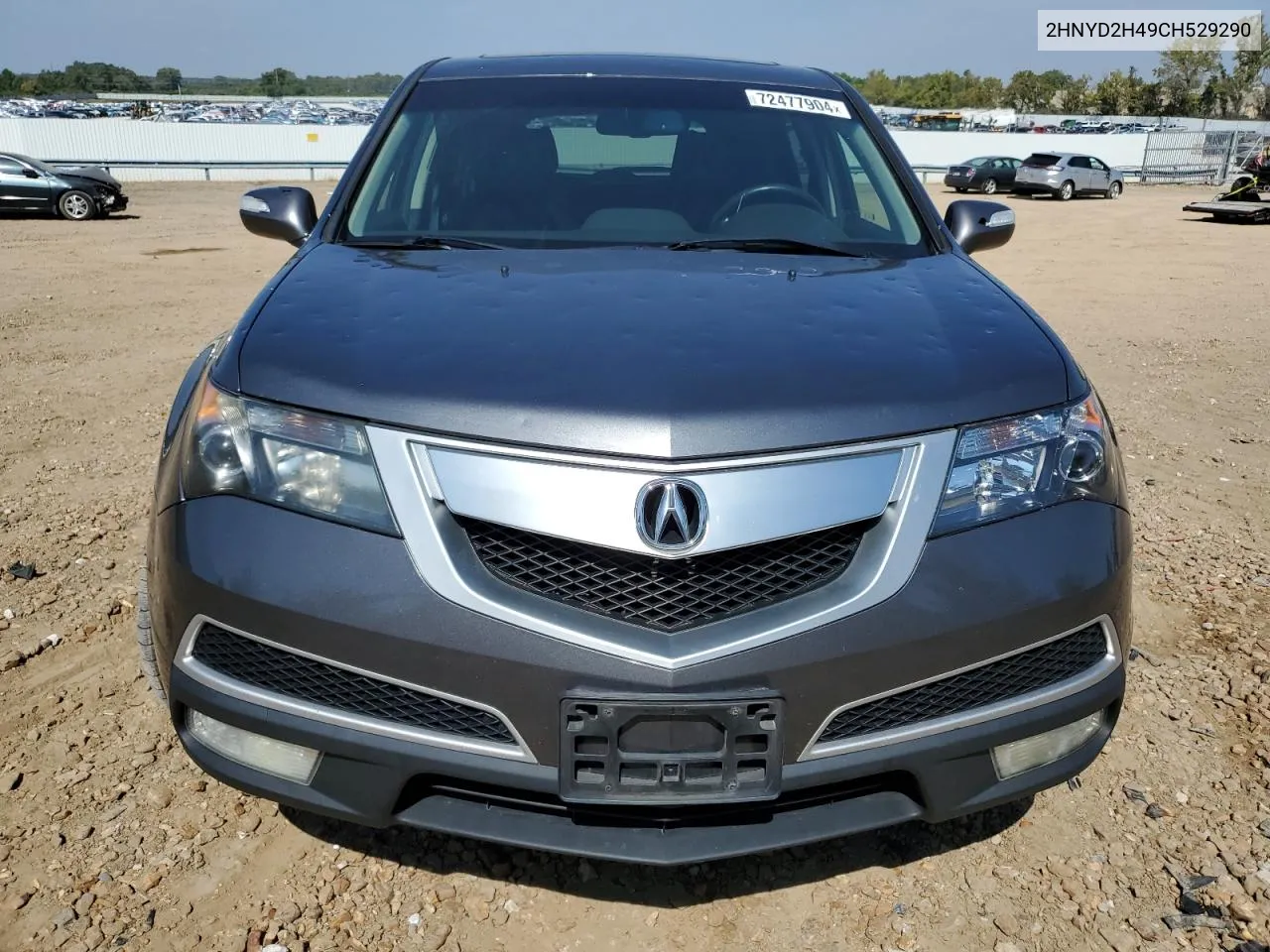 2012 Acura Mdx Technology VIN: 2HNYD2H49CH529290 Lot: 72477904