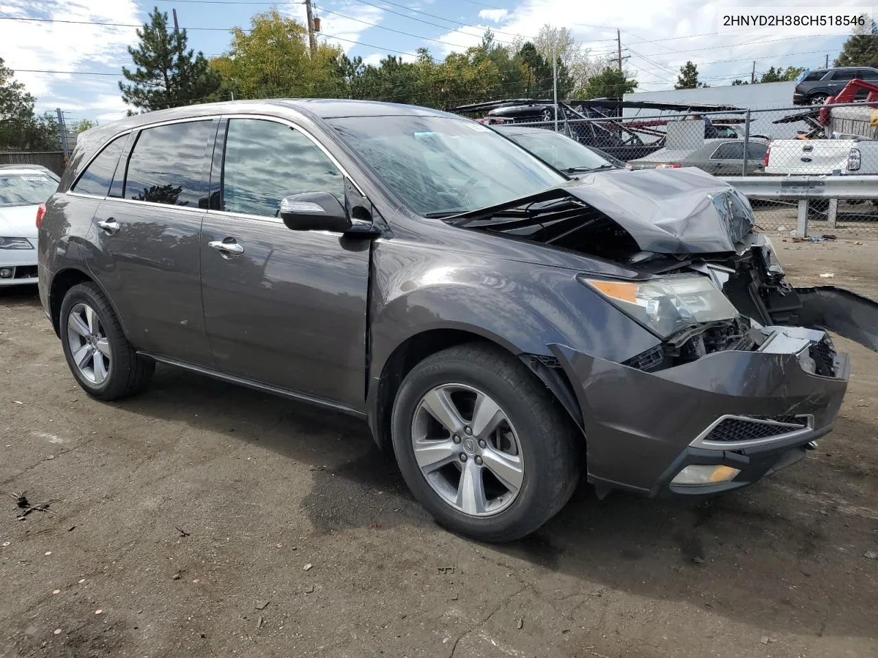 2012 Acura Mdx Technology VIN: 2HNYD2H38CH518546 Lot: 72637234