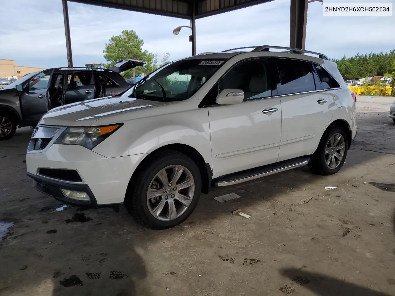 2012 Acura Mdx Advance VIN: 2HNYD2H6XCH502634 Lot: 72693684