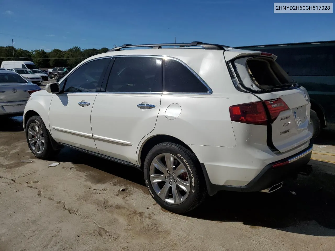 2012 Acura Mdx Advance VIN: 2HNYD2H60CH517028 Lot: 72822024