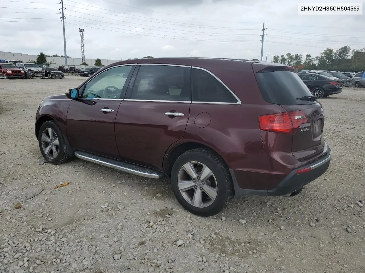 2012 Acura Mdx Technology VIN: 2HNYD2H35CH504569 Lot: 72857154