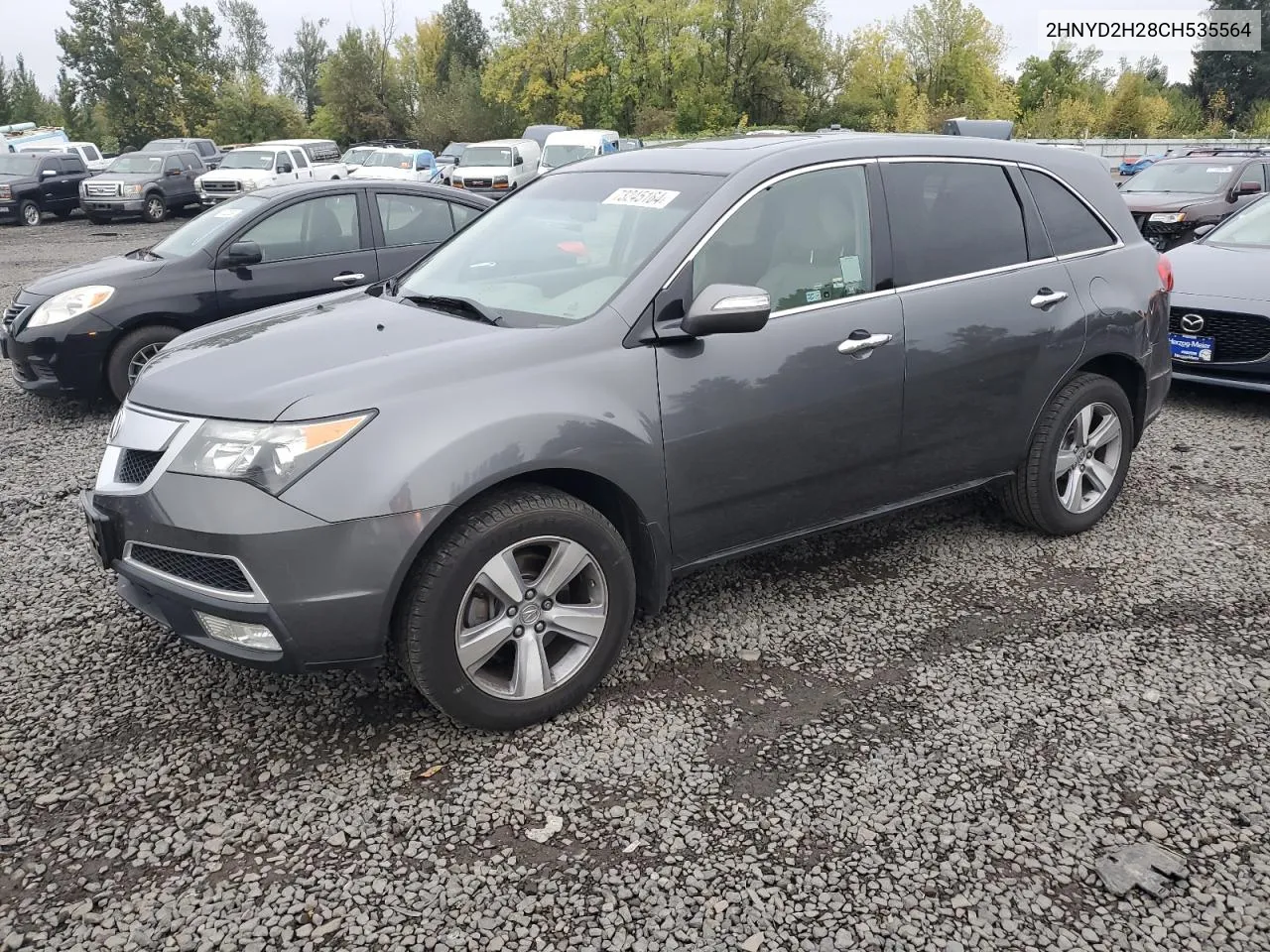 2012 Acura Mdx VIN: 2HNYD2H28CH535564 Lot: 73245164