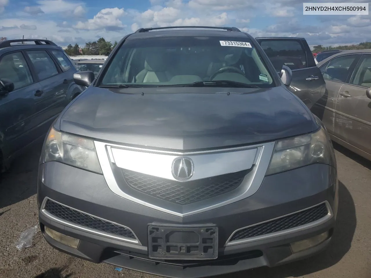 2012 Acura Mdx Technology VIN: 2HNYD2H4XCH500994 Lot: 73315364