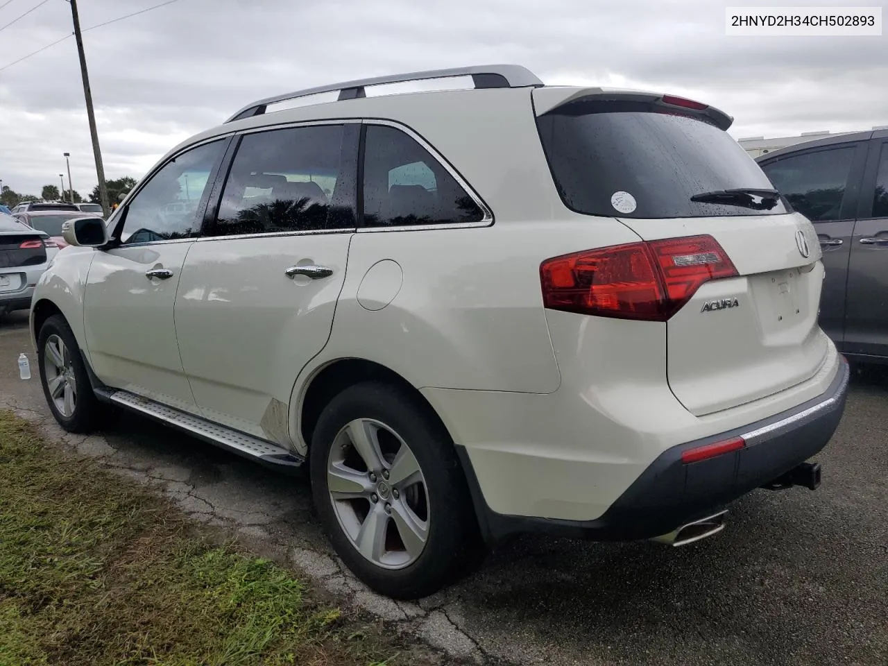 2012 Acura Mdx Technology VIN: 2HNYD2H34CH502893 Lot: 74115394