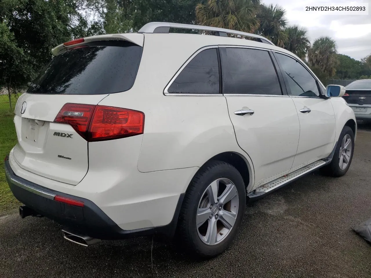 2012 Acura Mdx Technology VIN: 2HNYD2H34CH502893 Lot: 74115394