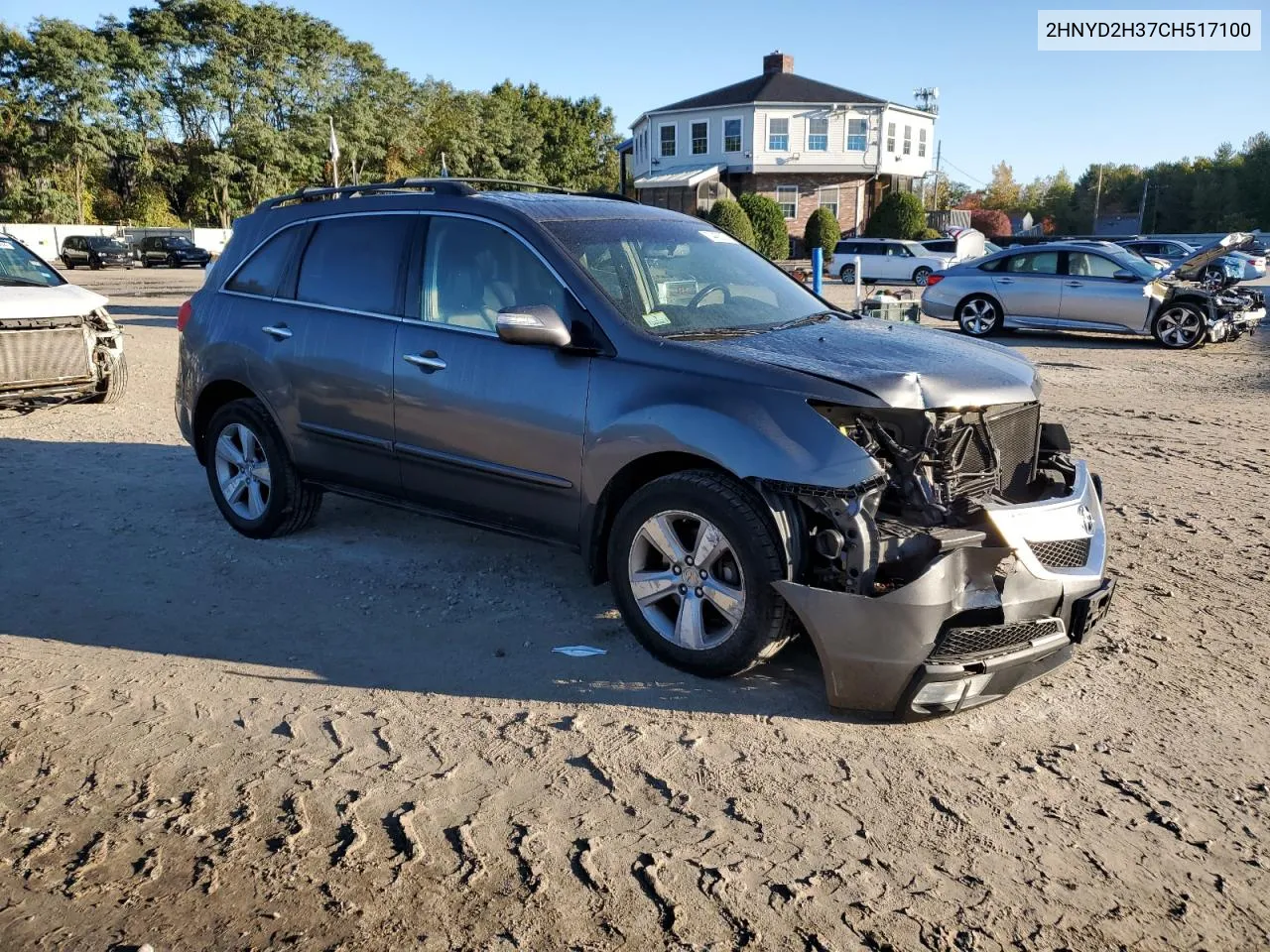 2012 Acura Mdx Technology VIN: 2HNYD2H37CH517100 Lot: 74455274