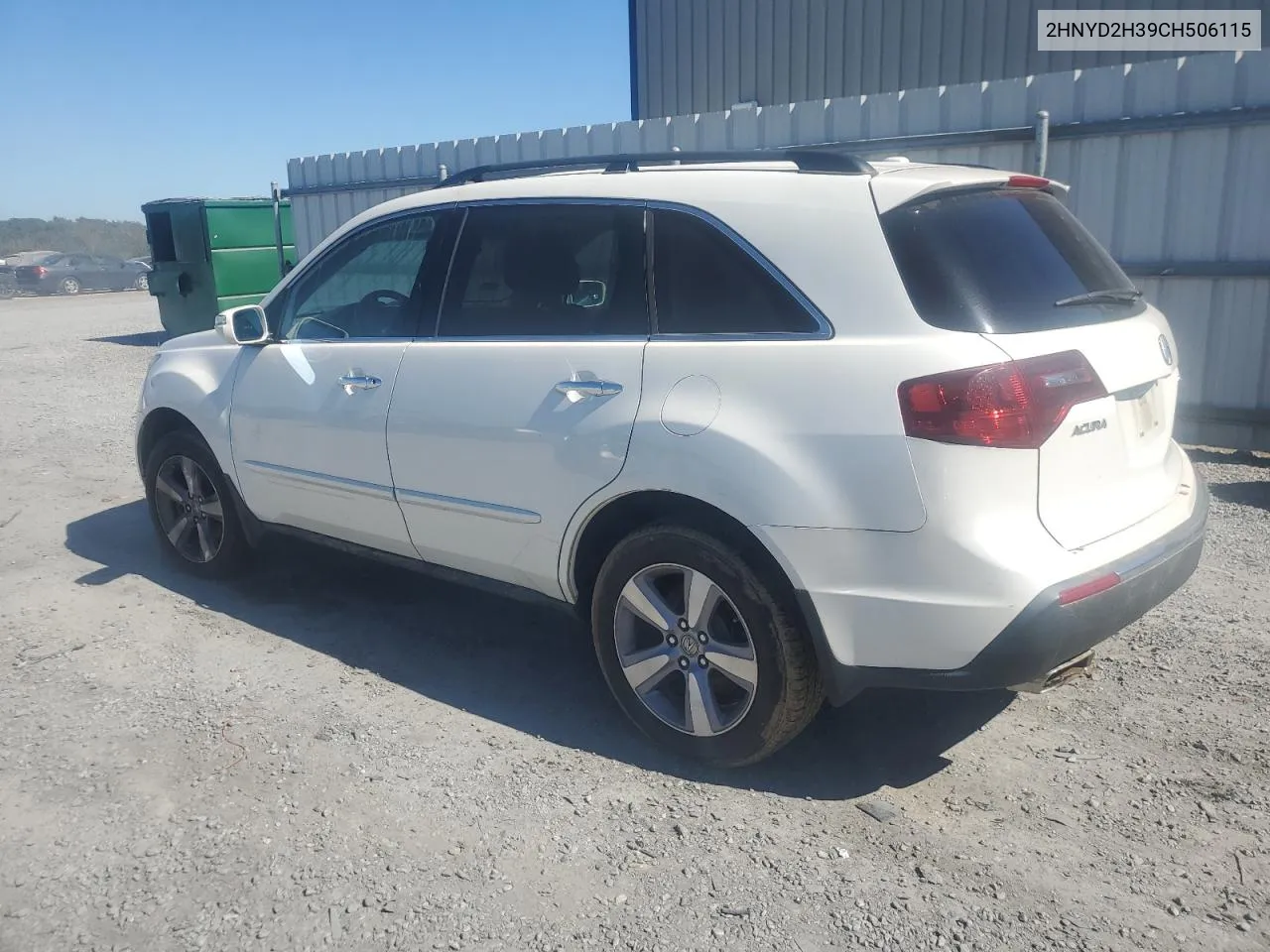 2012 Acura Mdx Technology VIN: 2HNYD2H39CH506115 Lot: 74518184