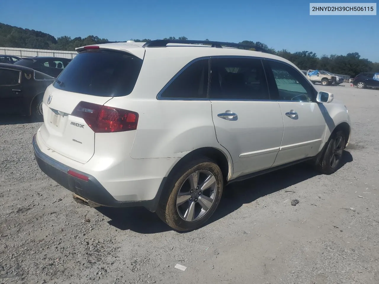 2012 Acura Mdx Technology VIN: 2HNYD2H39CH506115 Lot: 74518184