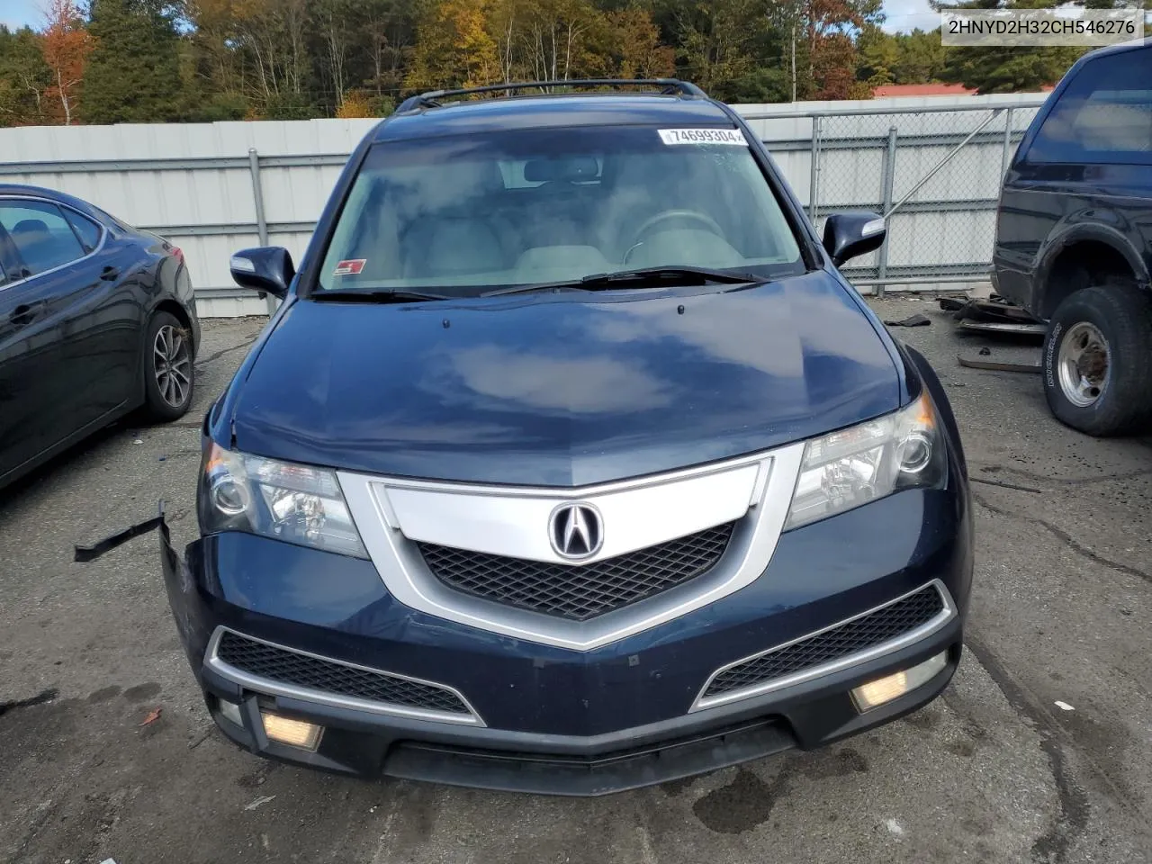 2012 Acura Mdx Technology VIN: 2HNYD2H32CH546276 Lot: 74699304