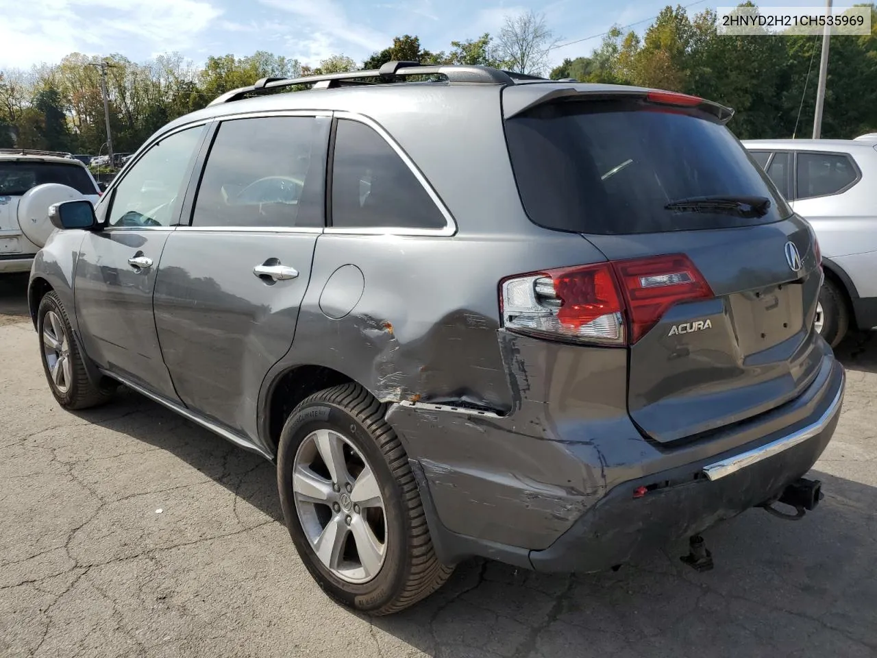 2012 Acura Mdx VIN: 2HNYD2H21CH535969 Lot: 74776584