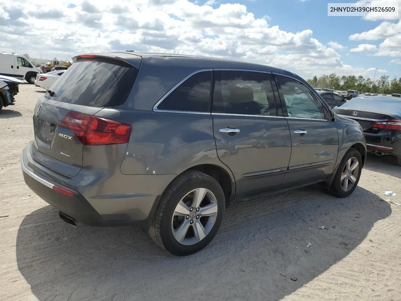 2012 Acura Mdx Technology VIN: 2HNYD2H39CH526509 Lot: 74801504