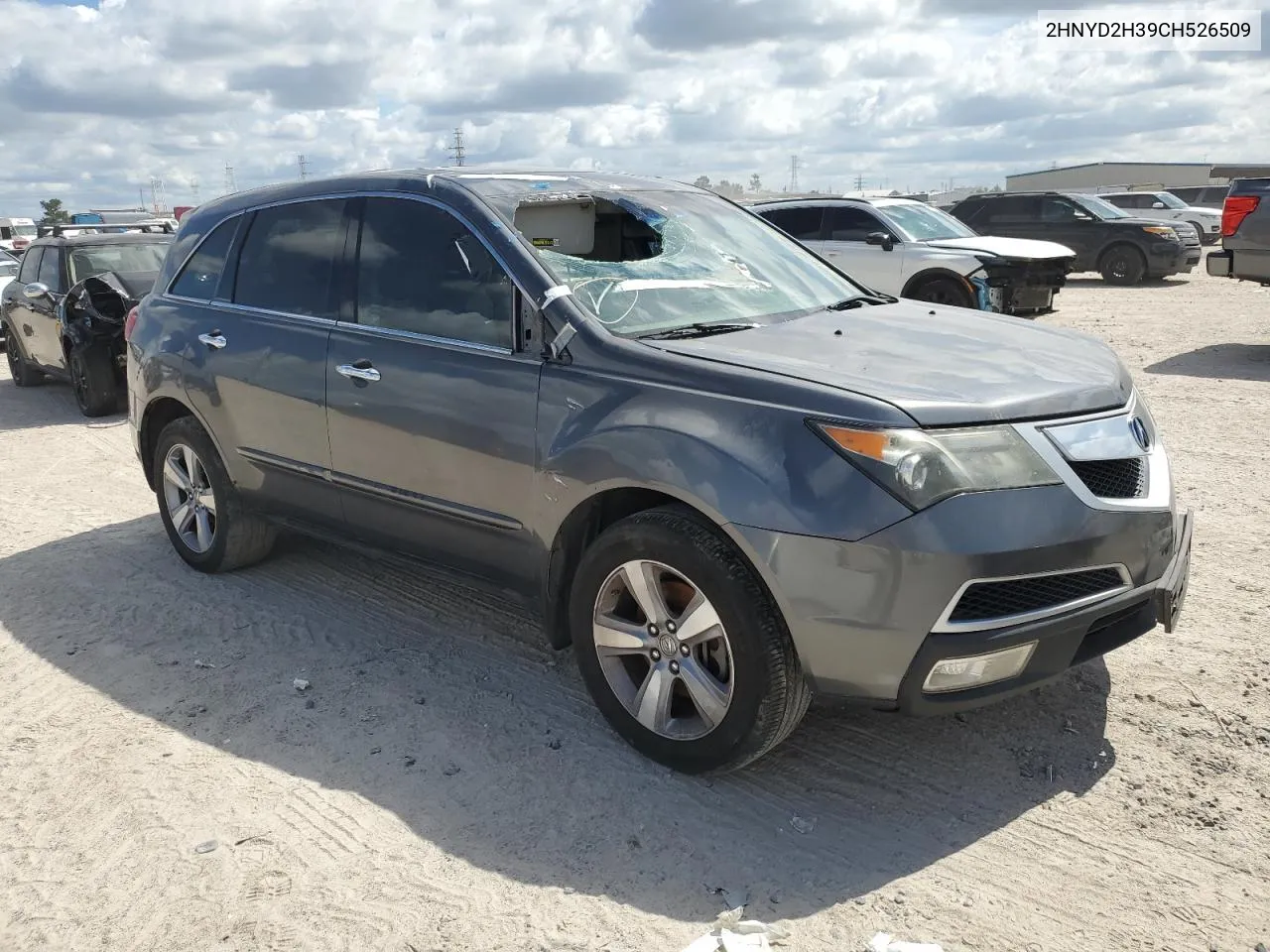 2012 Acura Mdx Technology VIN: 2HNYD2H39CH526509 Lot: 74801504