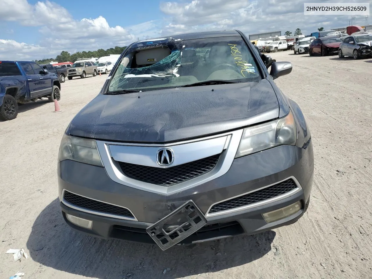 2012 Acura Mdx Technology VIN: 2HNYD2H39CH526509 Lot: 74801504