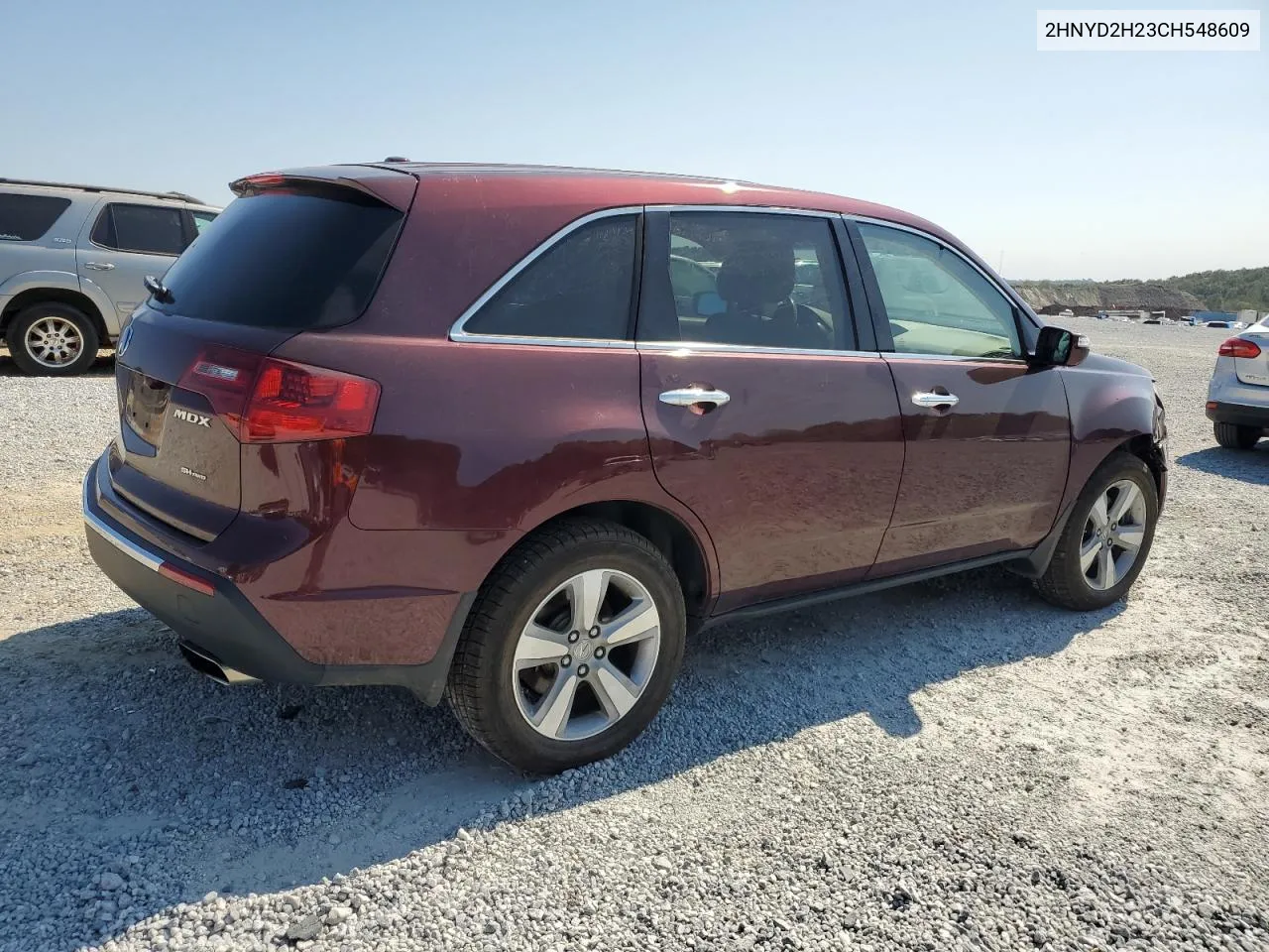 2012 Acura Mdx VIN: 2HNYD2H23CH548609 Lot: 74812704