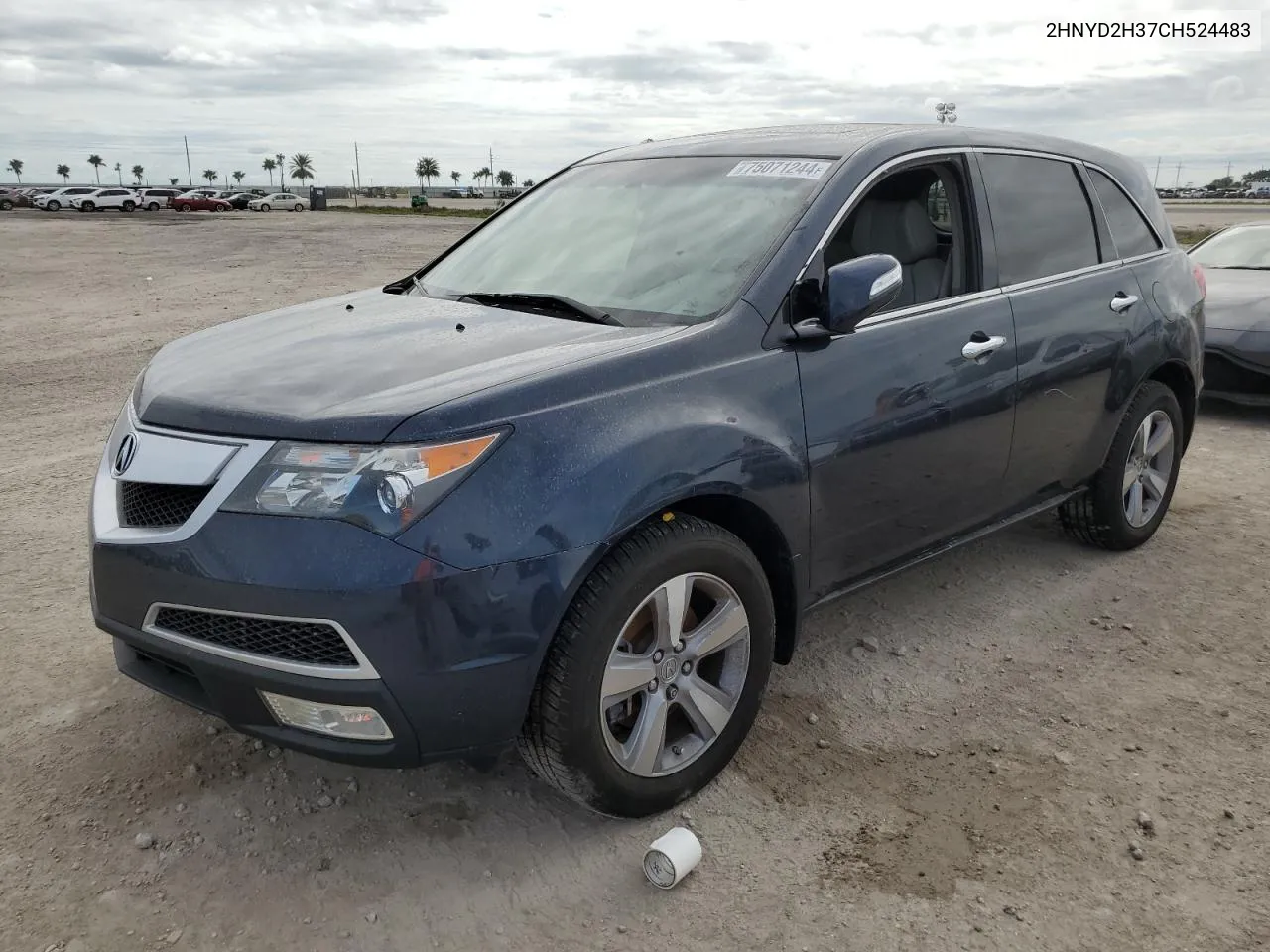 2012 Acura Mdx Technology VIN: 2HNYD2H37CH524483 Lot: 75071244