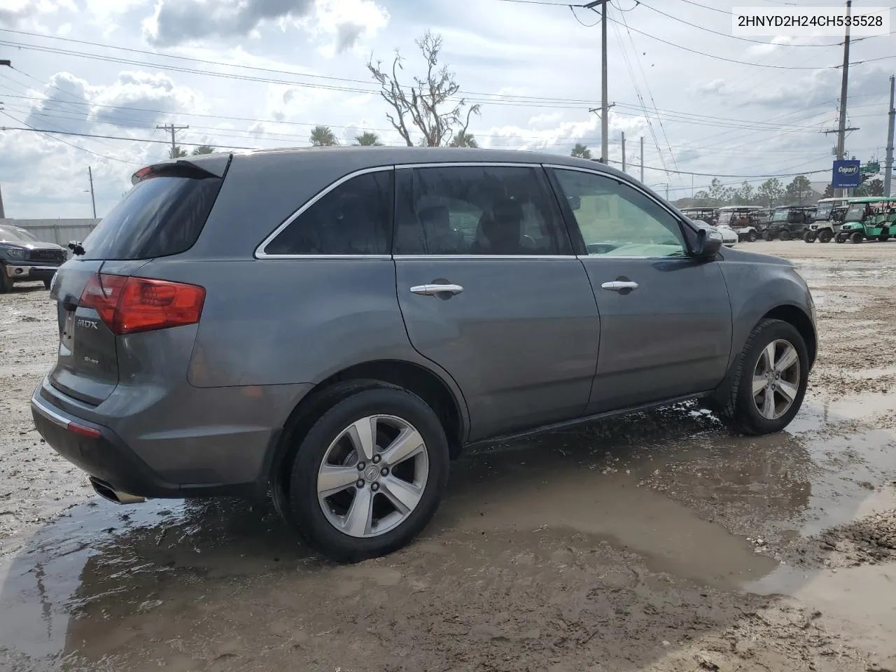 2012 Acura Mdx VIN: 2HNYD2H24CH535528 Lot: 75427964