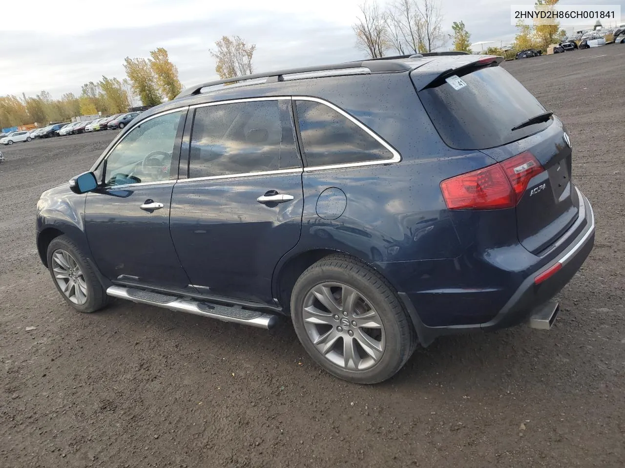 2012 Acura Mdx Advance VIN: 2HNYD2H86CH001841 Lot: 75452174