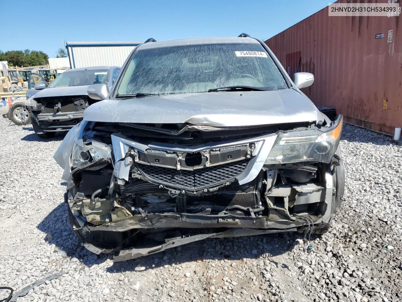 2012 Acura Mdx Technology VIN: 2HNYD2H31CH534393 Lot: 75480814