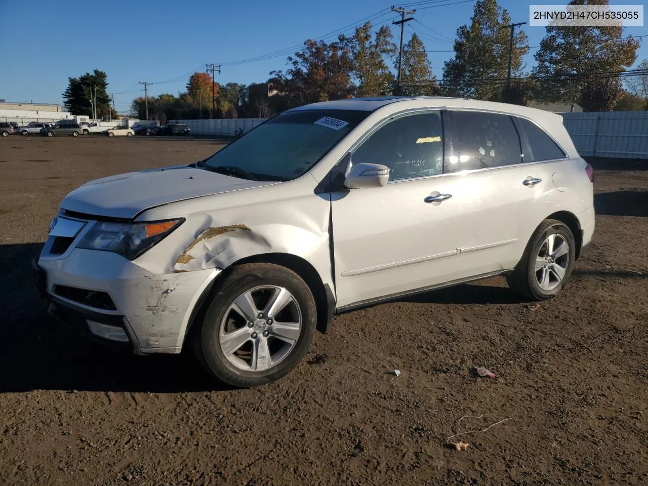 2012 Acura Mdx Technology VIN: 2HNYD2H47CH535055 Lot: 75609004