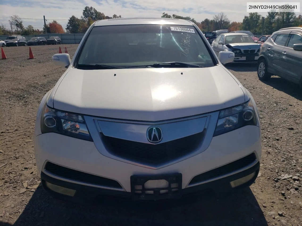 2012 Acura Mdx Technology VIN: 2HNYD2H49CH509041 Lot: 76138664