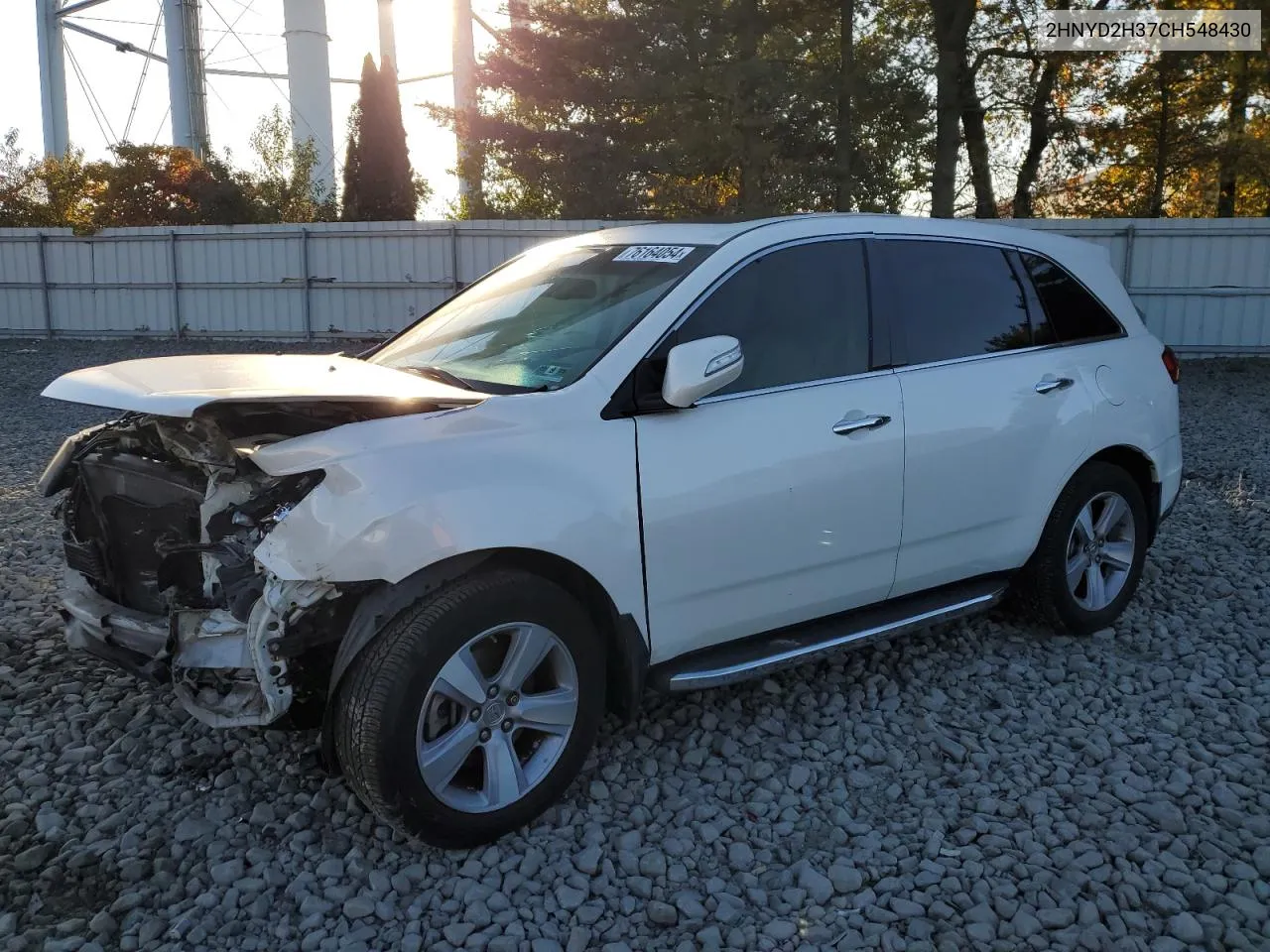 2012 Acura Mdx Technology VIN: 2HNYD2H37CH548430 Lot: 76164054