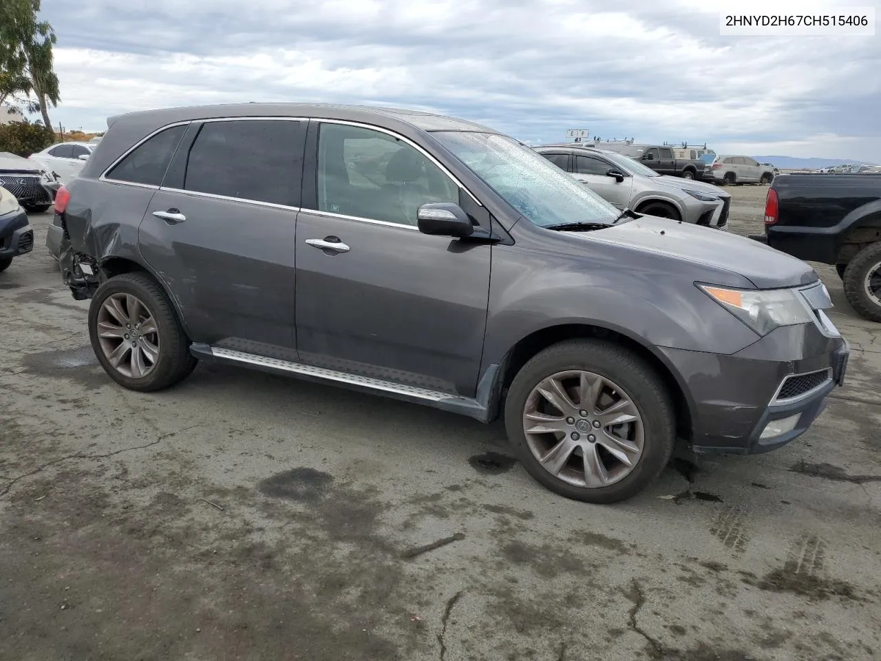 2012 Acura Mdx Advance VIN: 2HNYD2H67CH515406 Lot: 76514444