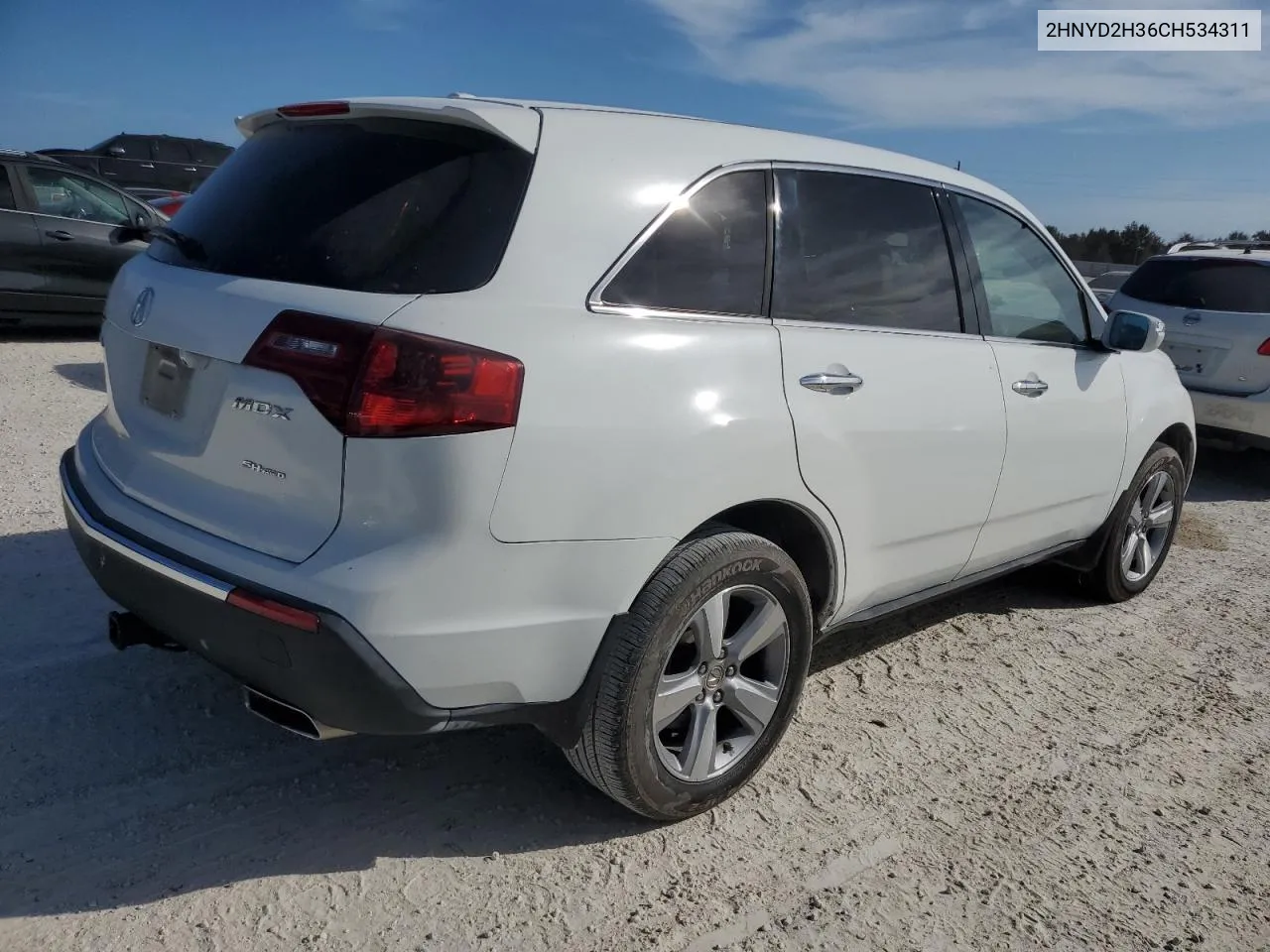 2012 Acura Mdx Technology VIN: 2HNYD2H36CH534311 Lot: 77032104