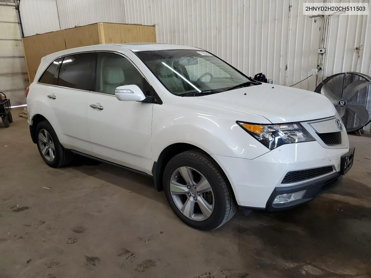 2012 Acura Mdx VIN: 2HNYD2H20CH511503 Lot: 77150284