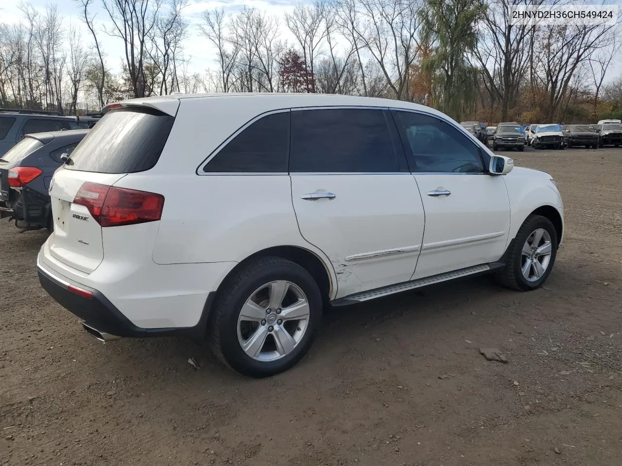 2012 Acura Mdx Technology VIN: 2HNYD2H36CH549424 Lot: 77181004