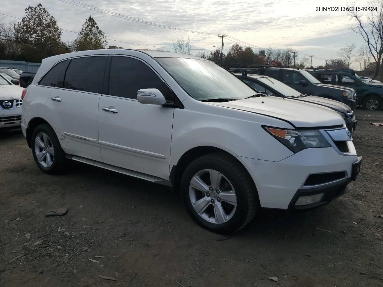 2012 Acura Mdx Technology VIN: 2HNYD2H36CH549424 Lot: 77181004