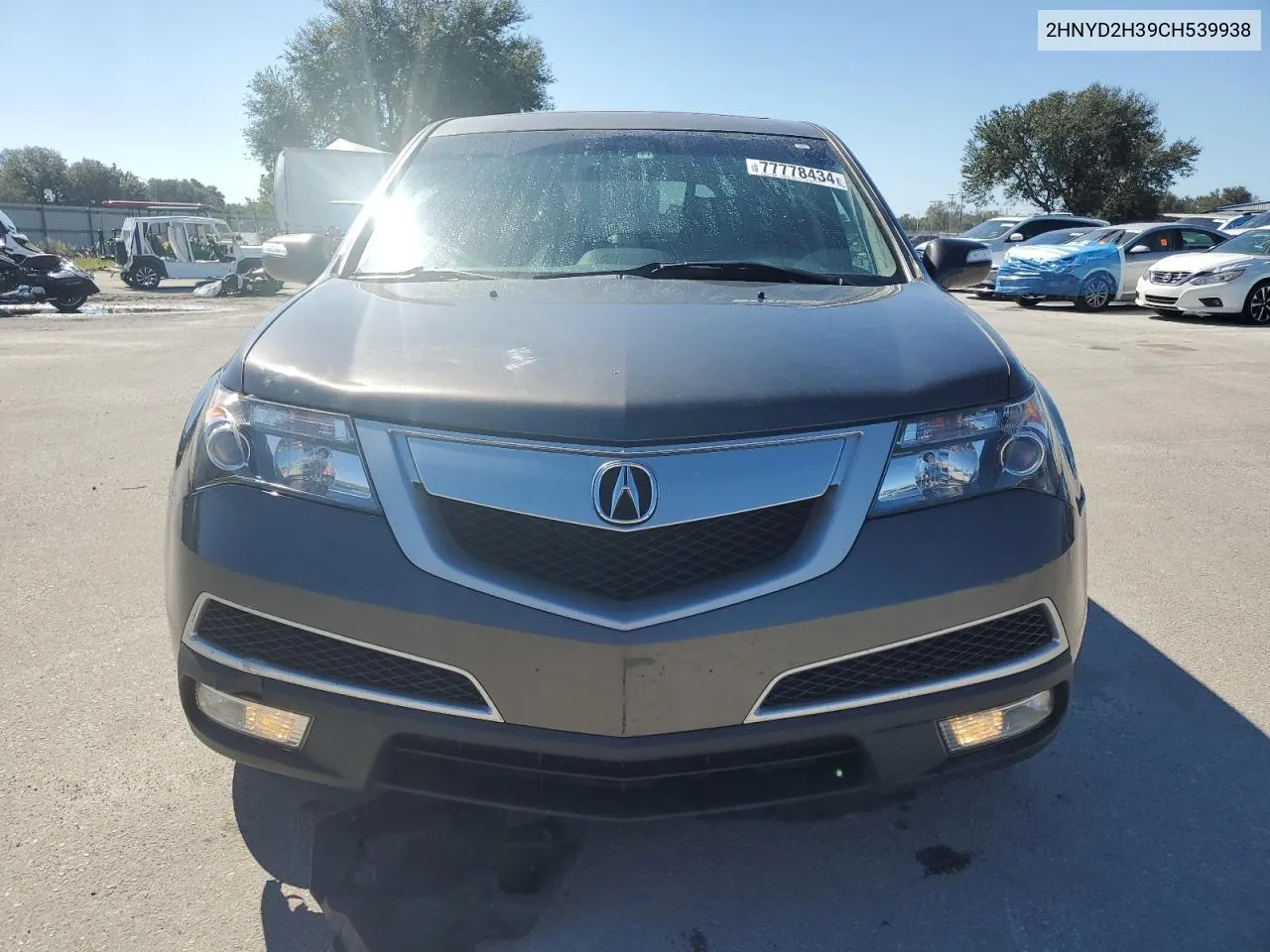 2012 Acura Mdx Technology VIN: 2HNYD2H39CH539938 Lot: 77778434