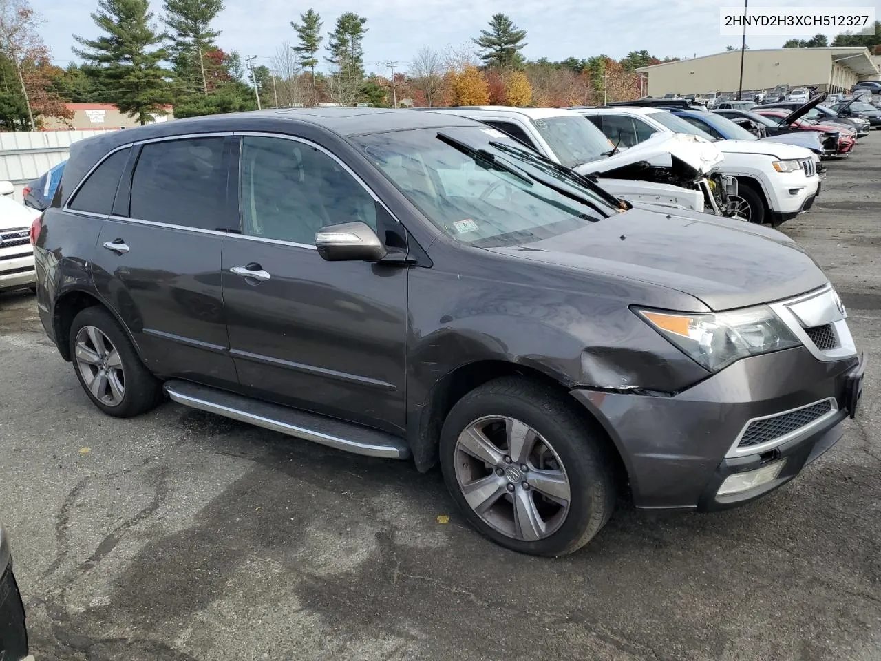 2012 Acura Mdx Technology VIN: 2HNYD2H3XCH512327 Lot: 77847704