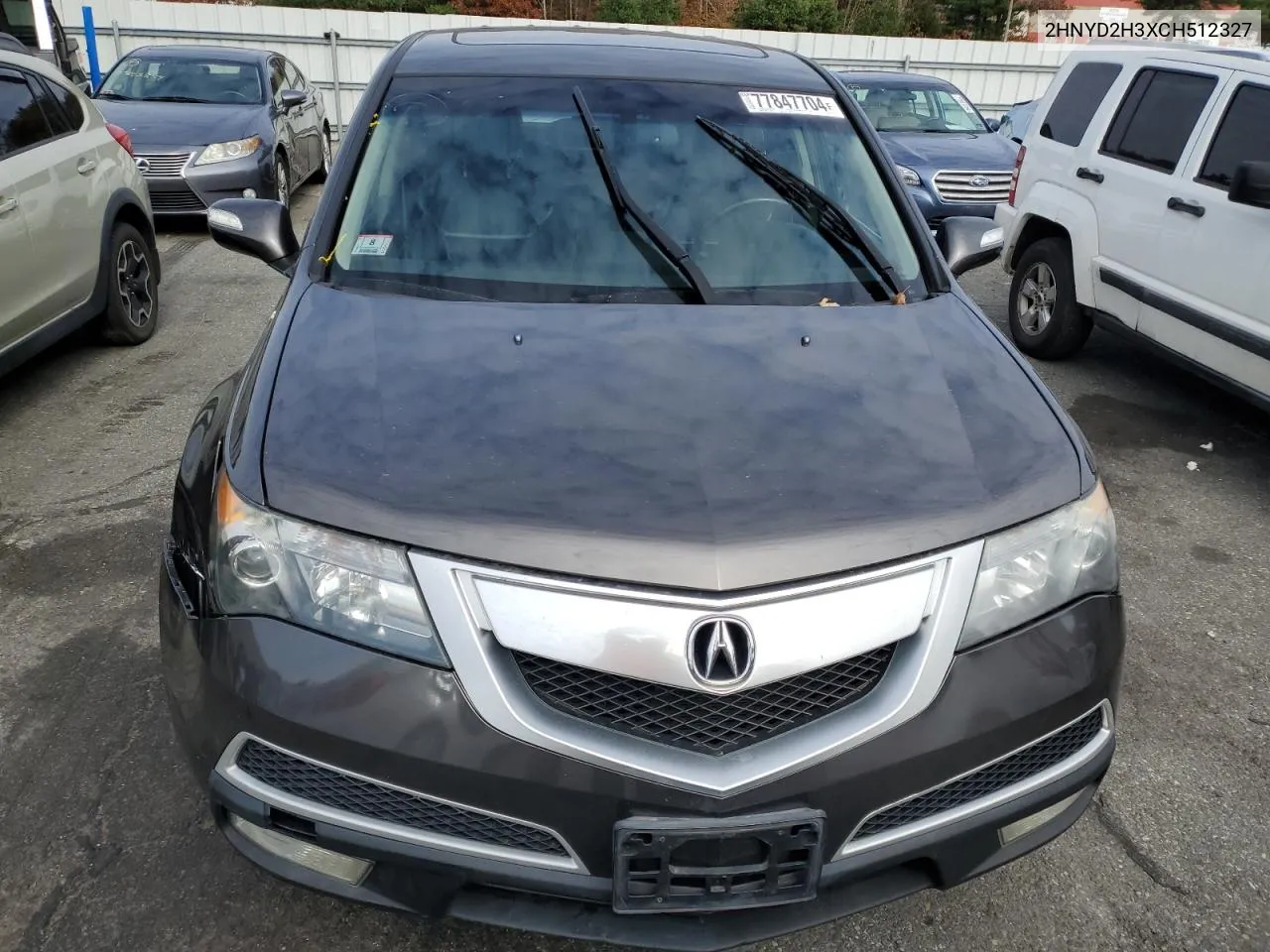 2012 Acura Mdx Technology VIN: 2HNYD2H3XCH512327 Lot: 77847704