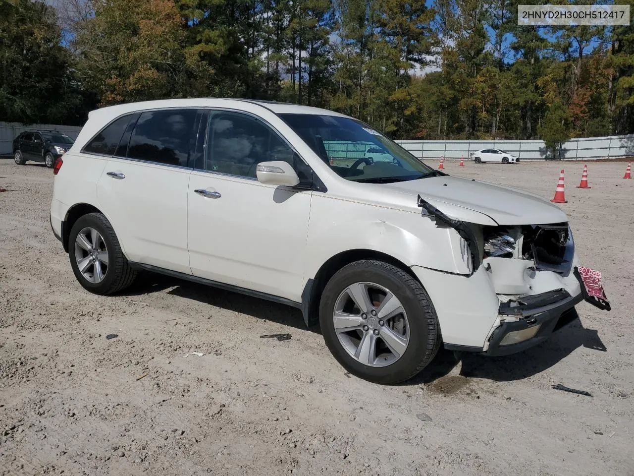 2012 Acura Mdx Technology VIN: 2HNYD2H30CH512417 Lot: 78724074