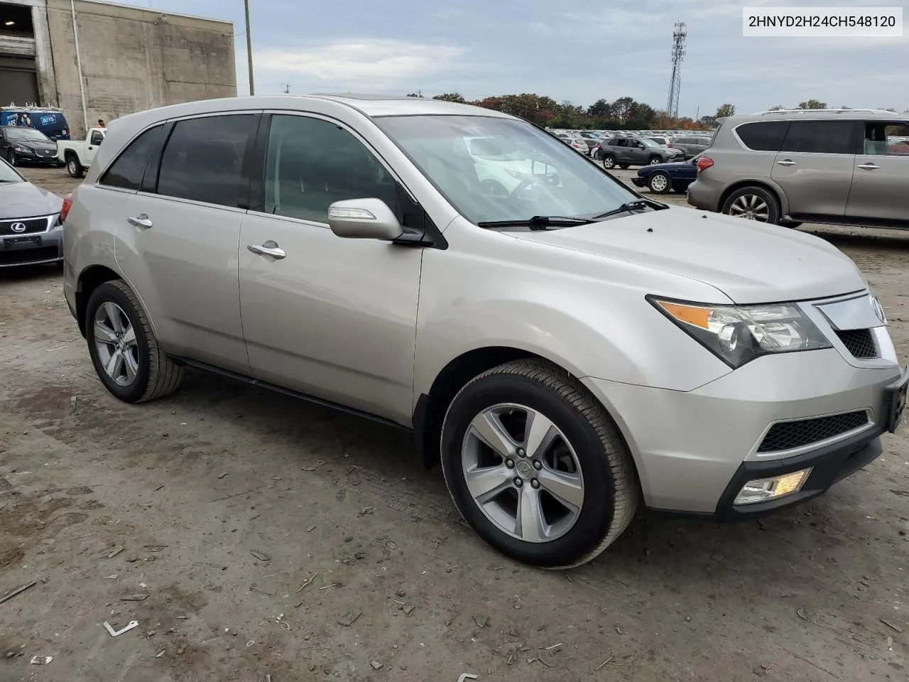 2012 Acura Mdx VIN: 2HNYD2H24CH548120 Lot: 78801204