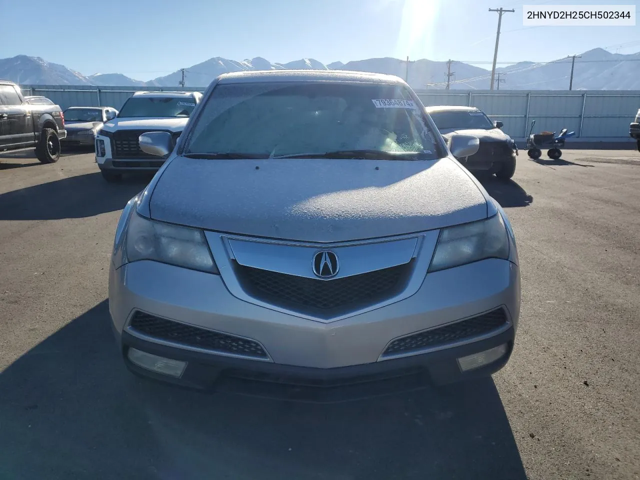 2012 Acura Mdx VIN: 2HNYD2H25CH502344 Lot: 79364874