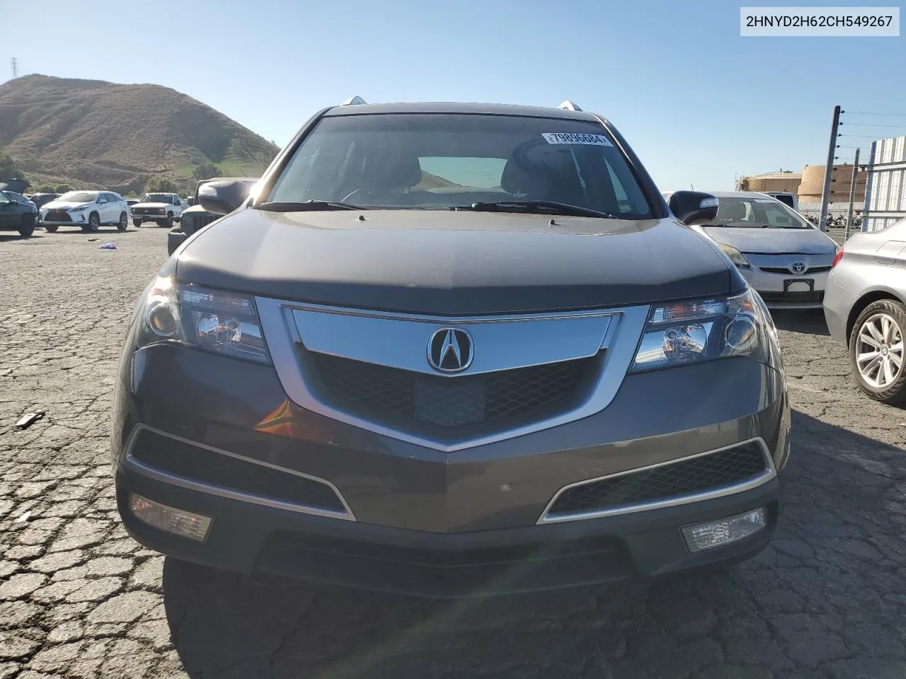 2012 Acura Mdx Advance VIN: 2HNYD2H62CH549267 Lot: 79896684