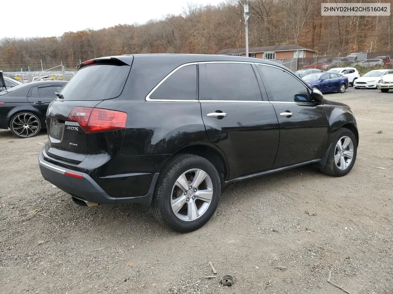 2012 Acura Mdx Technology VIN: 2HNYD2H42CH516042 Lot: 80565564