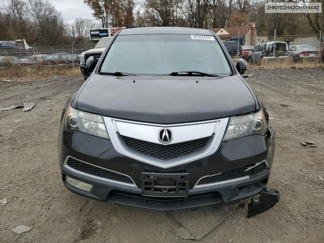 2012 Acura Mdx Technology VIN: 2HNYD2H42CH516042 Lot: 80565564