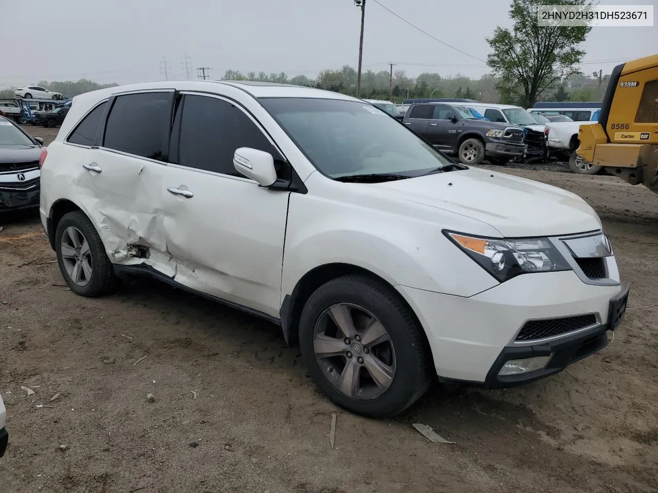 2013 Acura Mdx Technology VIN: 2HNYD2H31DH523671 Lot: 51364934