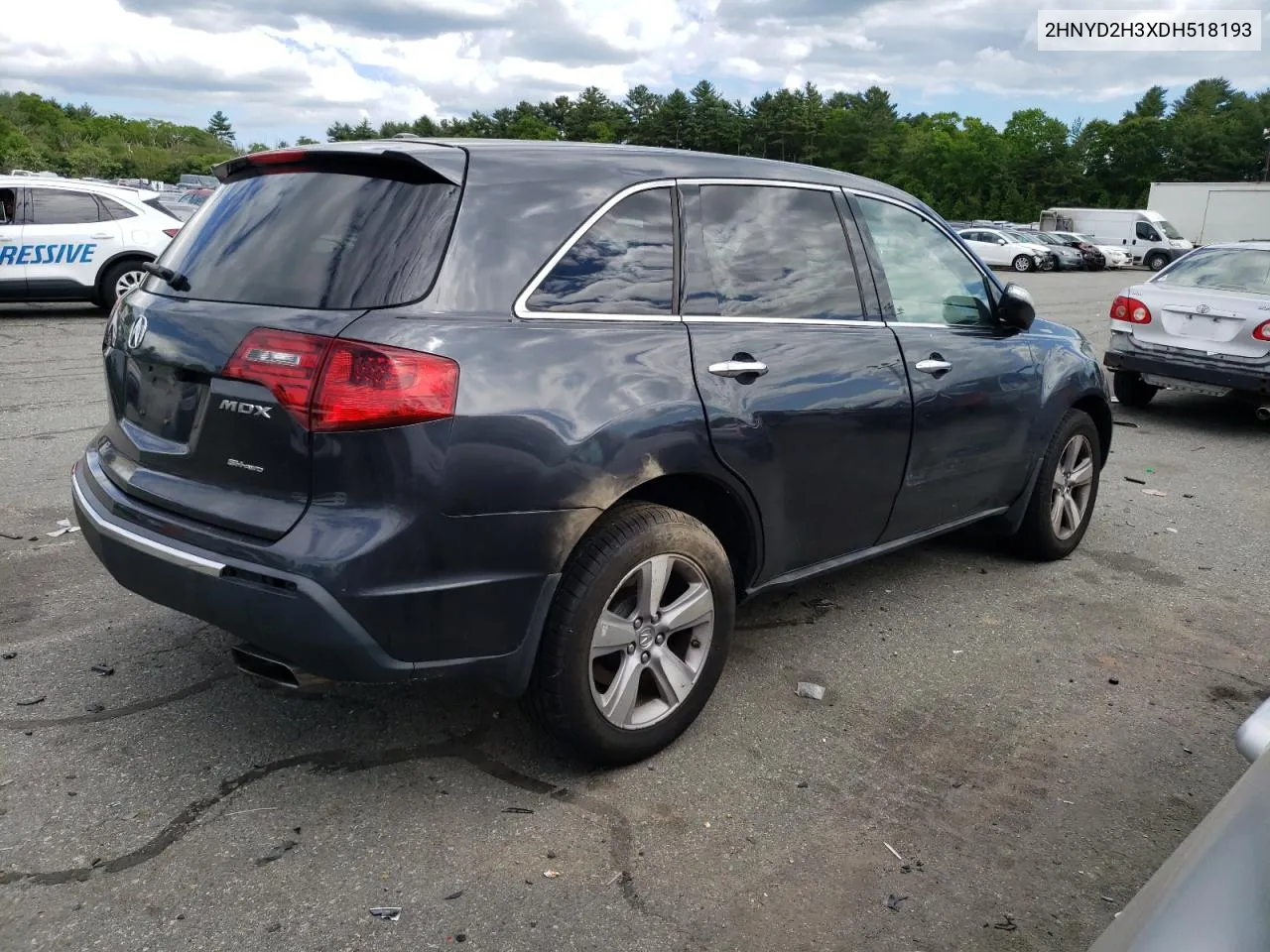 2013 Acura Mdx Technology VIN: 2HNYD2H3XDH518193 Lot: 56264204